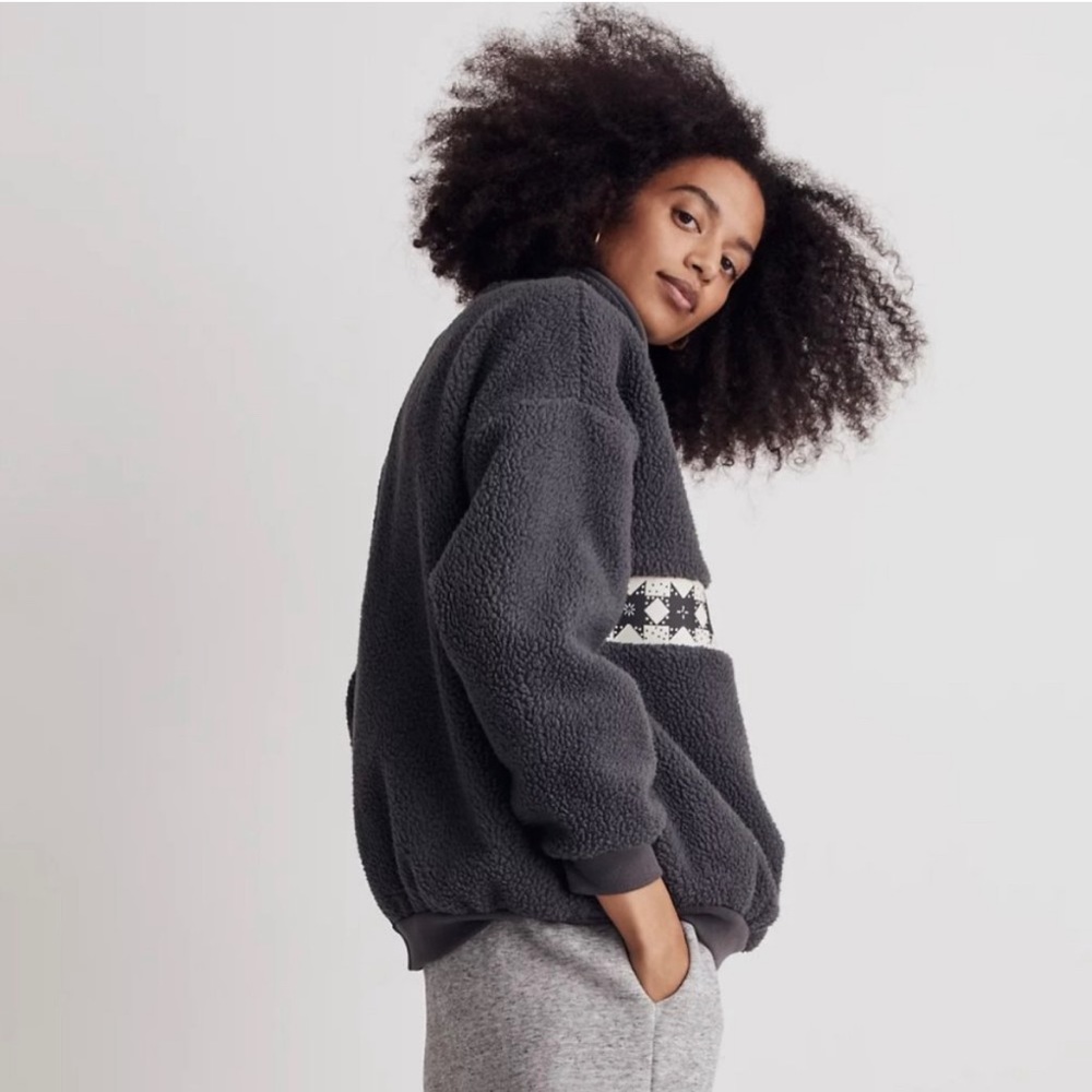 Madewell Sherpa Fleece Top